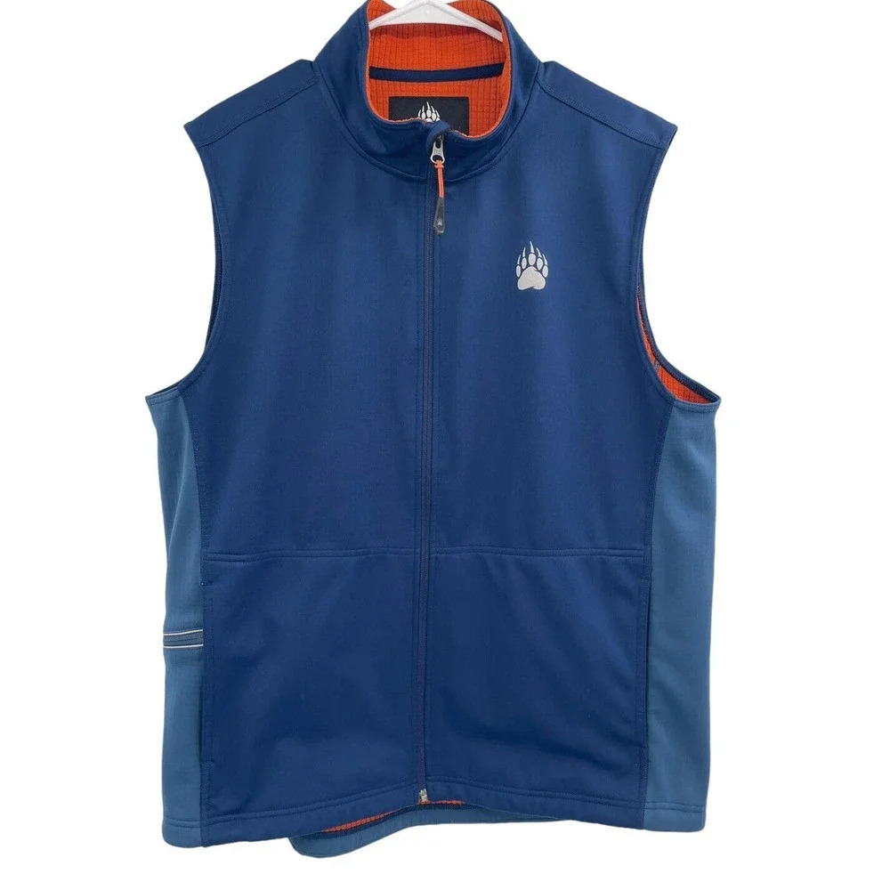 Alaskan Hardgear Duluth Trading CO. Men's Vest Soft Shell Full Zip Navy Blue L